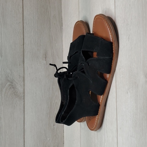 Toms Women Comfort Suede Ankle Sandals shoes sz 9.5 - Picture 1 of 11